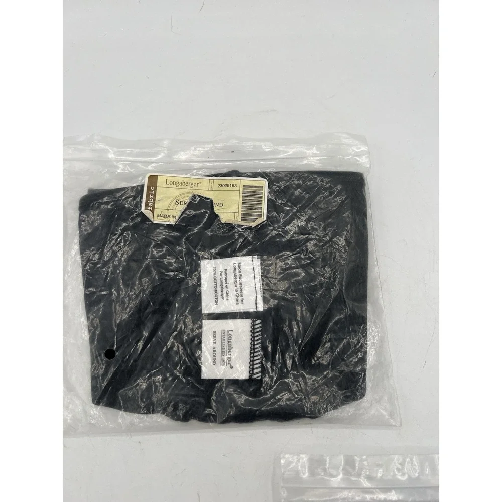 🖤 Longaberger Serve Around Basket Liner #23029163 – Black – NEW! 🧺✨